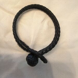 Bottega Veneta Dark Braided Leather Accessory